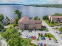 Aerial View - 207-100 Rue Du Lac, Sherbrooke (Brompton/Rock Forest/Saint-Élie/Deauville), QC  - Outdoor With Body Of Water With View 