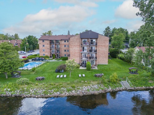 Aerial View - 207-100 Rue Du Lac, Sherbrooke (Brompton/Rock Forest/Saint-Élie/Deauville), QC - Outdoor With Body Of Water