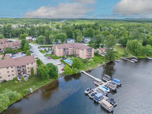 Aerial View - 207-100 Rue Du Lac, Sherbrooke (Brompton/Rock Forest/Saint-Élie/Deauville), QC - Outdoor With Body Of Water With View