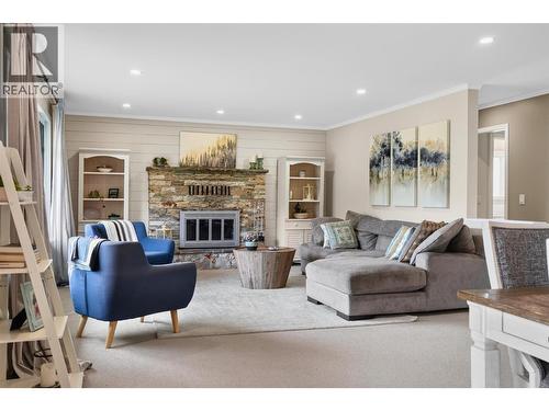2149 Annable Road, Nelson, BC - Indoor Photo Showing Living Room With Fireplace