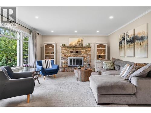 2149 Annable Road, Nelson, BC - Indoor Photo Showing Living Room With Fireplace