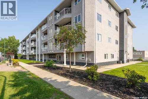 108 6345 Rochdale Boulevard, Regina, SK - Outdoor With Balcony With Facade