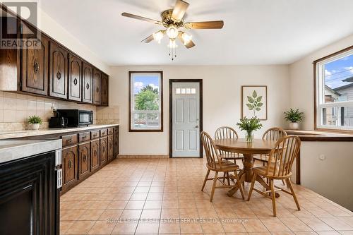 1819 Main Street E, Hamilton, ON - Indoor Photo Showing Dining Room With Fireplace