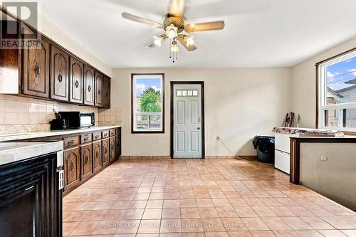 1819 Main Street E, Hamilton, ON - Indoor Photo Showing Kitchen With Fireplace
