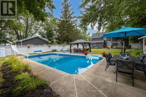 4553 Solina Road, Clarington, ON - Outdoor With In Ground Pool With Backyard