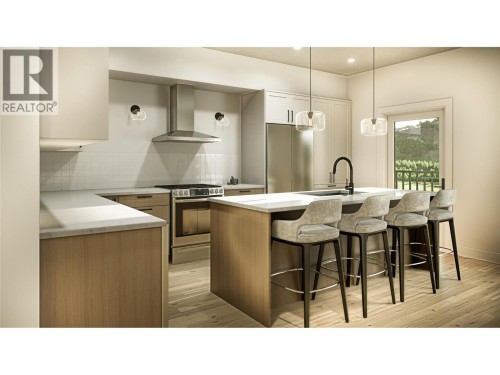 800 Riverside Way Unit# 502, Fernie, BC - Indoor Photo Showing Kitchen With Upgraded Kitchen