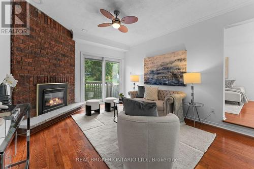 1 Baronial Court, Toronto, ON - Indoor Photo Showing Living Room With Fireplace