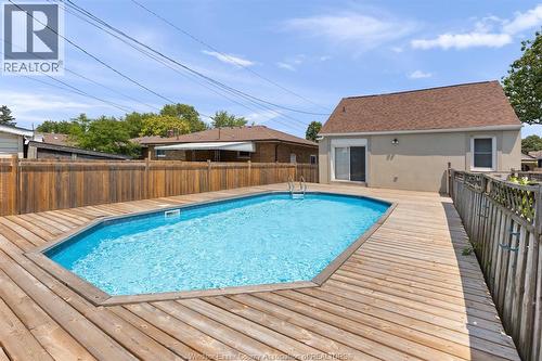 1249 Westcott, Windsor, ON - Outdoor With In Ground Pool With Deck Patio Veranda