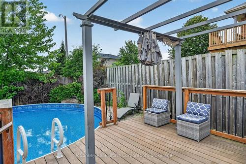 609 Ackerman Crescent, Peterborough (Monaghan Ward 2), ON - Outdoor With Above Ground Pool With Deck Patio Veranda With Exterior
