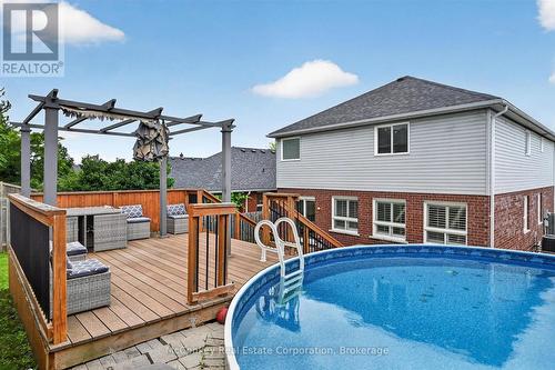 609 Ackerman Crescent, Peterborough (Monaghan Ward 2), ON - Outdoor With Above Ground Pool With Deck Patio Veranda With Exterior