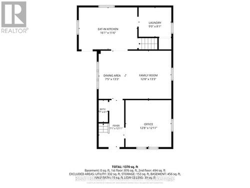 Main Level Floorplan - 155 Lancaster Street W, Kitchener, ON - Other