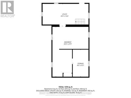 Basement Floorplan - 155 Lancaster Street W, Kitchener, ON - Other