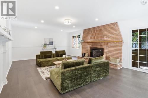 Living Room - 43 Karen Avenue, Fall River, NS - Indoor Photo Showing Other Room With Fireplace