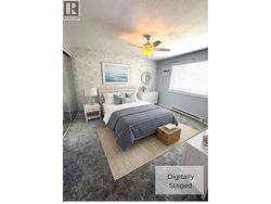 primary bedroom digitally staged - 
