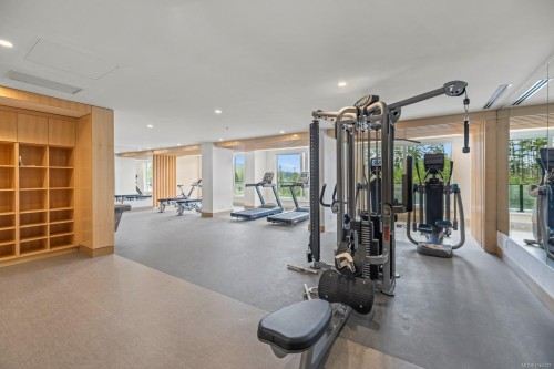 #1002-2000 Hannington Rd, Langford, BC - Indoor Photo Showing Gym Room