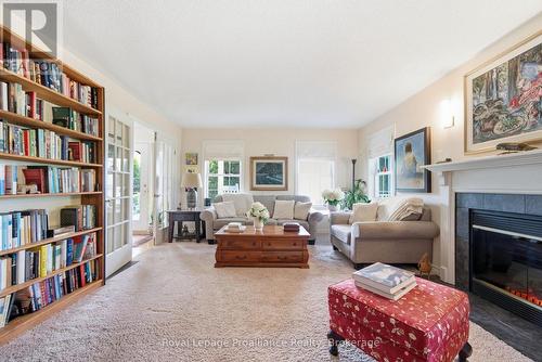 10 Skiff Cove Road, Prince Edward County (Wellington Ward), ON - Indoor Photo Showing Living Room With Fireplace