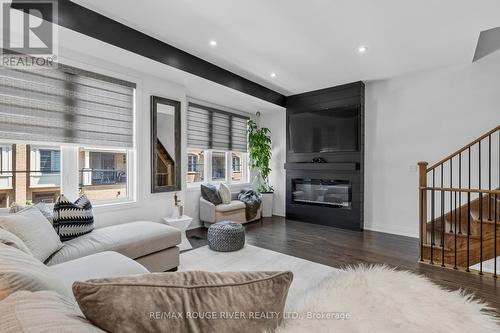 24 Waterside Way, Whitby, ON - Indoor Photo Showing Living Room With Fireplace