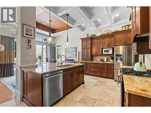 8049 Okanagan Landing Road, Vernon, BC - Indoor Photo Showing Kitchen With Double Sink With Upgraded Kitchen