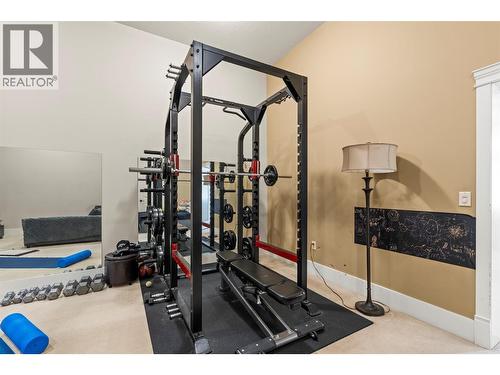 8049 Okanagan Landing Road, Vernon, BC - Indoor Photo Showing Gym Room