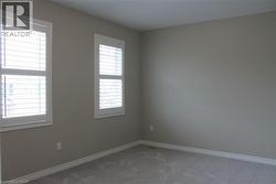 Neutral-toned walls complementing plush grey carpeting - 