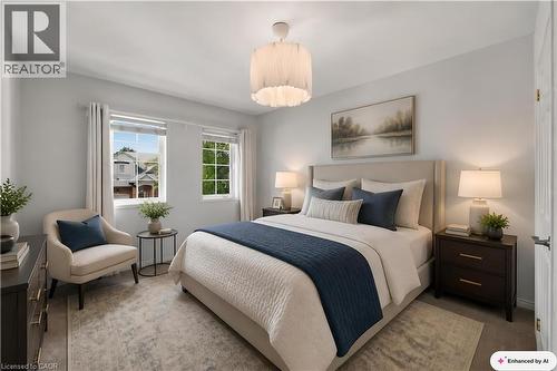 Virtually staged - 10 Davidson Boulevard Unit# 24, Dundas, ON - Indoor Photo Showing Bedroom