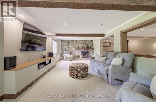 3335 Lobsinger Line, Wellesley, ON - Indoor Photo Showing Living Room With Fireplace