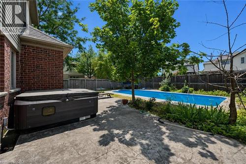 145 Redtail Street, Kitchener, ON - Outdoor With In Ground Pool With Backyard