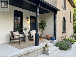 Virtual staged side porch - 
