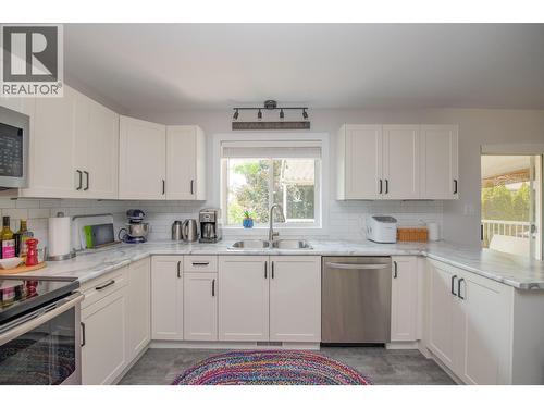 3645 Patten Drive, Armstrong, BC - Indoor Photo Showing Kitchen With Double Sink