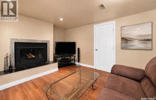 1201 Spadina Crescent W, Saskatoon, SK - Indoor Photo Showing Living Room With Fireplace