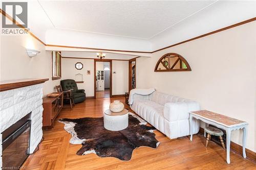 52 Cameron Avenue S, Hamilton, ON - Indoor With Fireplace