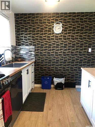 244 Northern Avenue, Canora, SK - Indoor Photo Showing Kitchen With Double Sink