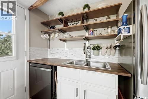 213 Grove Avenue, Saskatchewan Beach, SK - Indoor Photo Showing Kitchen With Double Sink