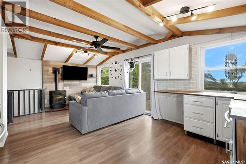213 Grove Avenue, Saskatchewan Beach, SK - Indoor With Fireplace