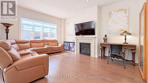 76 Maple Fields Circle, Aurora, ON - Indoor Photo Showing Living Room With Fireplace