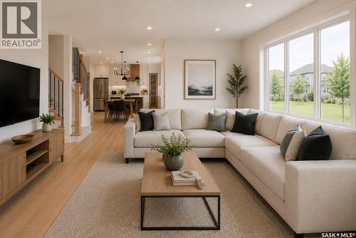 228 Veterans Drive, Warman, SK - Indoor Photo Showing Living Room