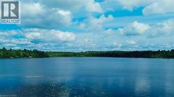 Expansive waterfront property featuring a calm body of water and a forested shoreline - 