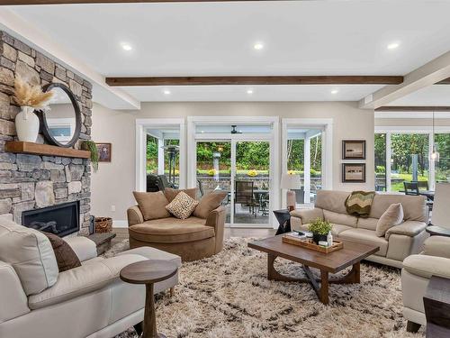 10 Heron Drive, Canaan, NS - Indoor Photo Showing Living Room With Fireplace