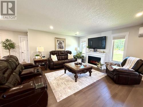 7 Simon Drive, Stephenville, NL - Indoor Photo Showing Living Room With Fireplace