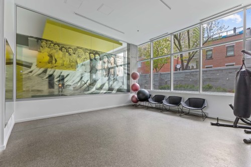 Exercise Room - 759-1414 Rue Chomedey, Montréal (Ville-Marie), QC - Indoor Photo Showing Gym Room