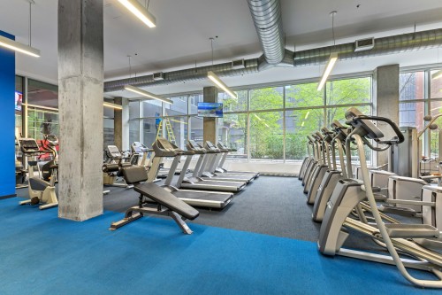 Exercise Room - 759-1414 Rue Chomedey, Montréal (Ville-Marie), QC - Indoor Photo Showing Gym Room