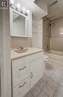 Tile floors and shower. - 