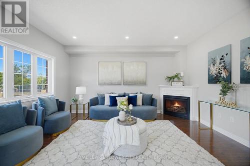 56 Laurentide Crescent, Brampton, ON - Indoor Photo Showing Living Room With Fireplace