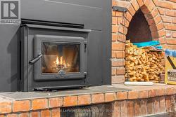 Basement wood burning fireplace - 