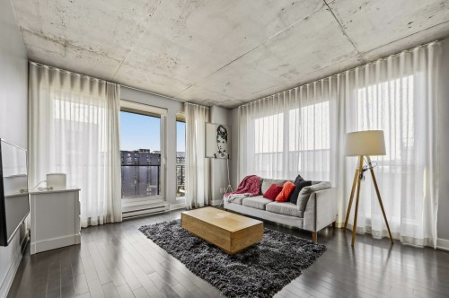 Salon - 1701-235 Rue Peel, Montréal (Le Sud-Ouest), QC - Indoor Photo Showing Living Room
