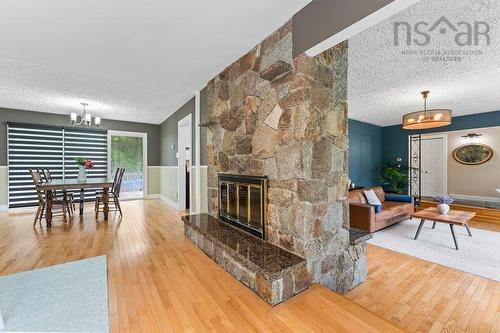 77 Fletcher Drive, Fall River, NS - Indoor Photo Showing Living Room With Fireplace