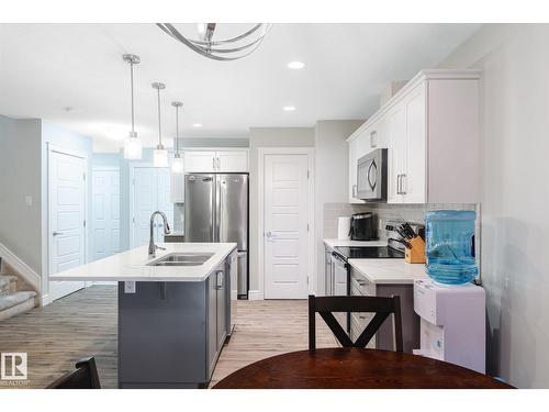 1416 169 St Sw, Edmonton, AB - Indoor Photo Showing Kitchen With Double Sink With Upgraded Kitchen