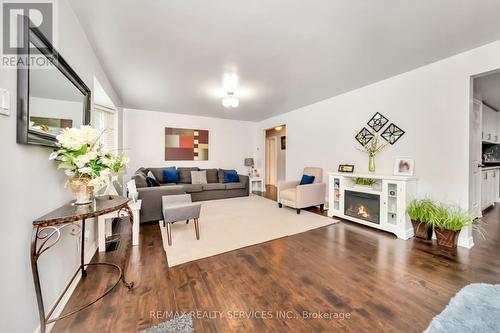 3287 Michaud Avenue, Mississauga, ON - Indoor Photo Showing Living Room With Fireplace