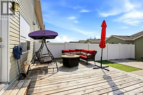 5740 Glide Crescent, Regina, SK - Outdoor With Deck Patio Veranda With Exterior
