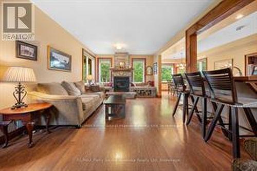 25 Cole Point Trail, Mckellar, ON - Indoor Photo Showing Living Room With Fireplace